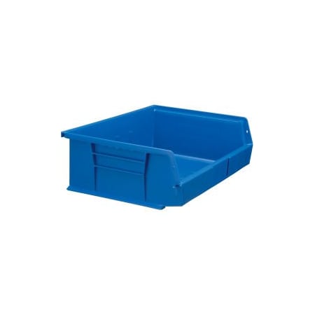 Quantum Storage Systems Hang & Stack Storage Bin, Plastic, Blue, 6 PK QUS245BL
